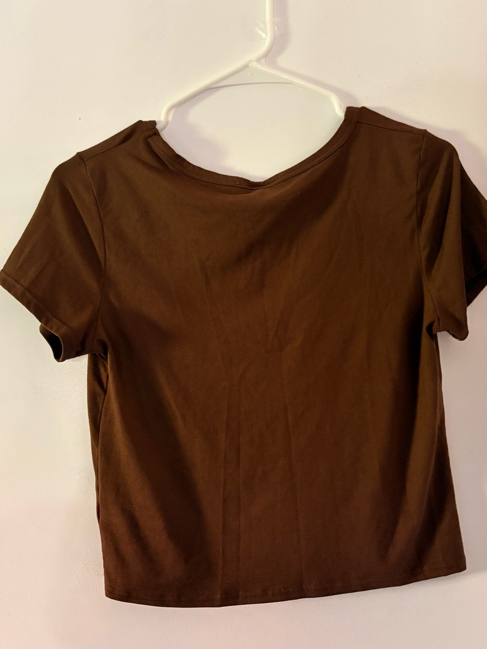 Olivia Rae Brown V-Neck Short Sleeve Tee - Picture 2 of 2